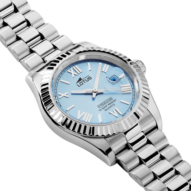 Montre Analogique LOTUS Collection Freedom bracelet Acier Argenté