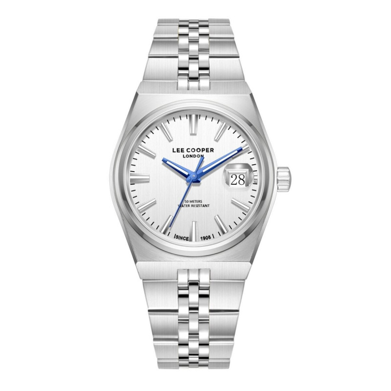 Montre Analogique LEE COOPER Collection Baker Bracelet Acier Argenté