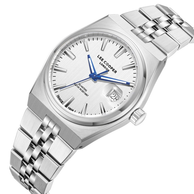 Montre Analogique LEE COOPER Collection Baker Bracelet Acier Argenté