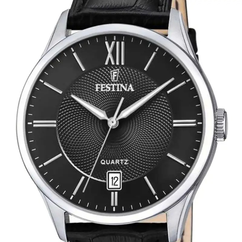 Montre Analogique FESTINA Collection CORREA CLASICO bracelet cuir noir