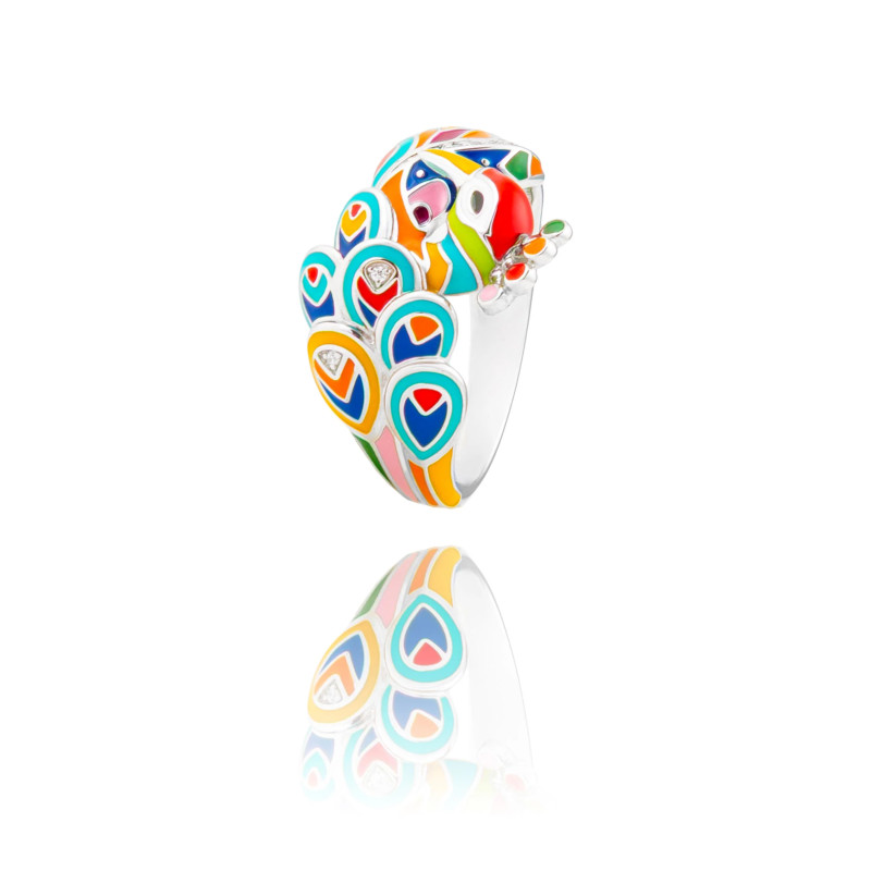 Bague Una Storia Paon Argent
