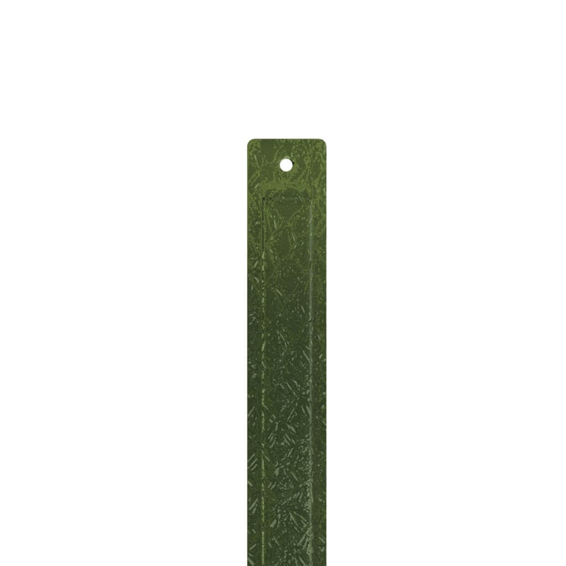 Packshot à plat du cuir interchangeable Les Georgettes Twist 14 mm, finition écailles vert irisé