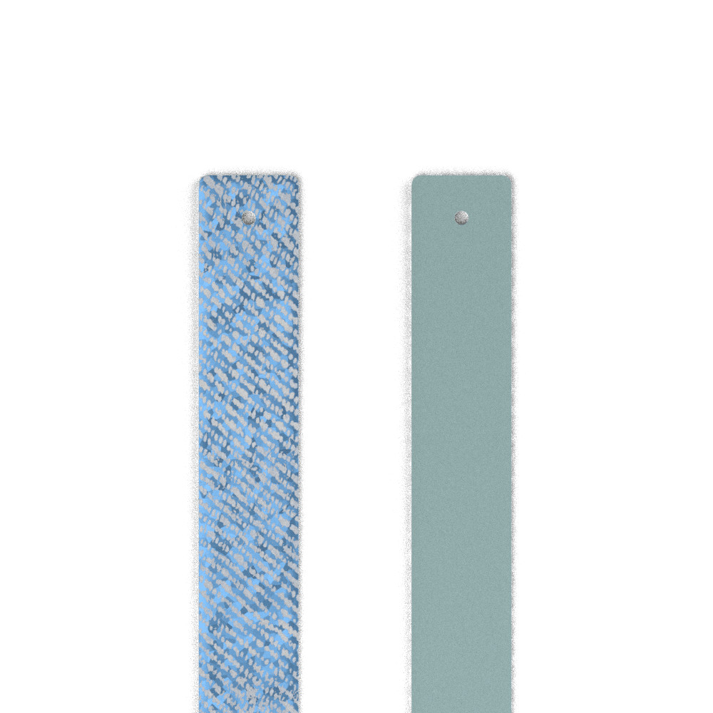Bracelet insert cuir réversible LES GEORGETTES bleu