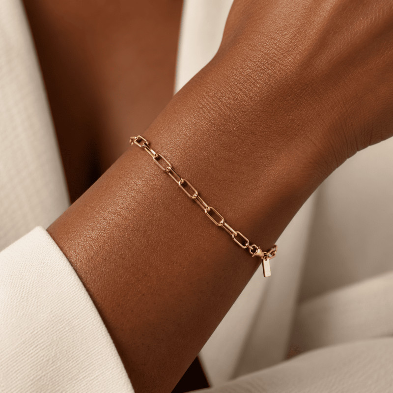 Bracelet Amporelle en acier doré