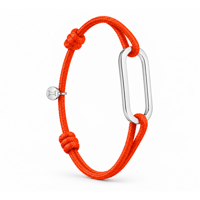 Bracelet Figaro BY OLIVIER LAFOND argenté orange